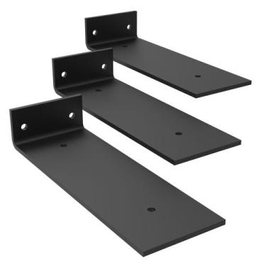 Imagem de 3 Mão Francesa 20cm Invisível Invertida Aço Forte Resistente - Soft Gr