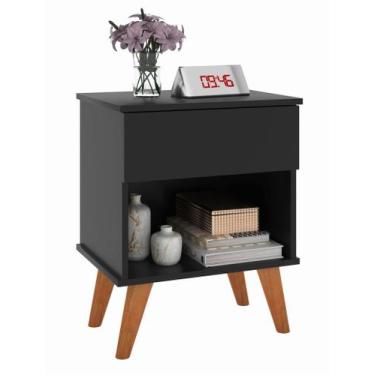 Imagem de Mesa De Cabeceira Classic Duda Preto - Móveis Jalmac