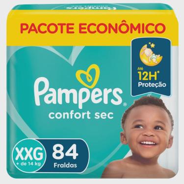 Imagem de Fralda pampers confort sec max xxg com 84 unidades