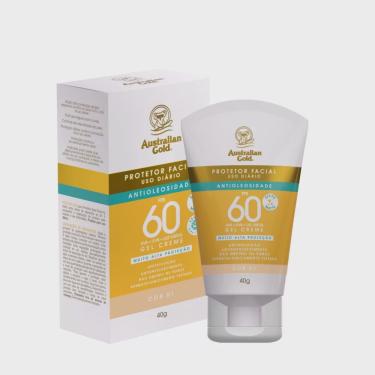 Imagem de Protetor solar facial australian gold gel creme cor 01 fps 60 40G