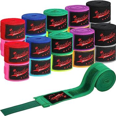 Imagem de Lenwen 10 pares de luvas de boxe de 300 cm estilo mexicano Muay Thai MMA para homens, mulheres e jovens