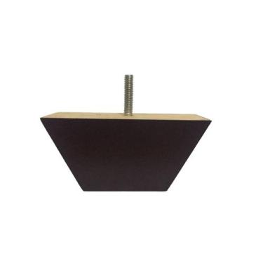 Imagem de Pé Retangular Imbuia Sofás 6cm Altura 12cm Kit 04 Pezinhos - MIMO