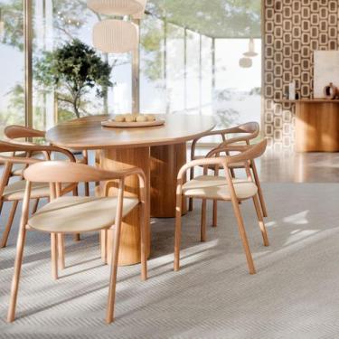 Imagem de Mesa Linha Alta modelo Aracajú Padrão Orgânico Para Área Gourmet P/ At