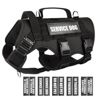 Imagem de Colete para cães WINSEE Tactical Working MOLLE para cães grandes