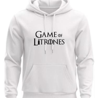 Imagem de Moletom Com Capoz Estampado Game Of Lithones - Hs, Branco, gg