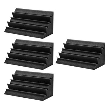 Imagem de Amagogo 4 Peças de Blocos de Espuma Acústica para Cantos, Equipamento Faça Você Mesmo, Painéis de Parede à Prova de Som para Gravação de Som em KTV E Teatro, 30 Cm