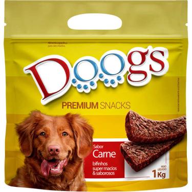 Imagem de Bifinho Doogs Premium para Cães Adultos Sabor Carne - 1Kg