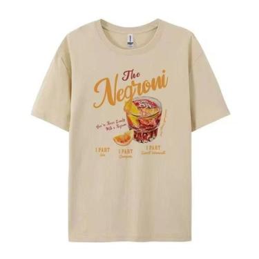 Imagem de Camiseta Feminina Retrô Vintage Negroni - Manga Curta Casual, BR-G2, C