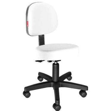 Imagem de Cadeira Mocho Odontologico Tatuador Maca Estetica Com Encosto varias c