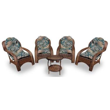Imagem de Conjunto De 4 Poltronas + 1 Mesa Centro Palmares