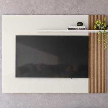 Imagem de Painel Para Tv 40" 13936 Off White Cristal Ripado Madeira Dmad Off White Cristal Ripado Madeira
