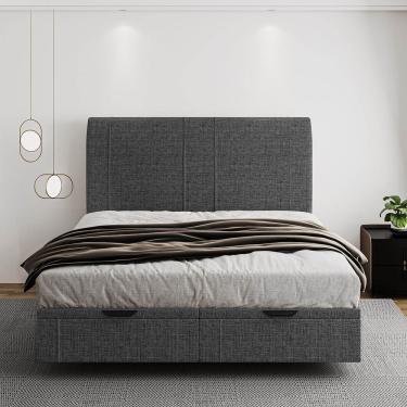 Imagem de Cama Flutuante Baú Space Queen Linho - Skybox Cor Preto