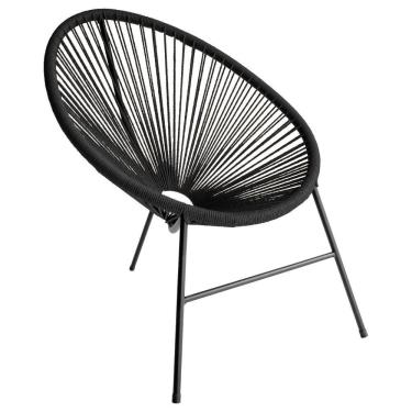 Imagem de Cadeira Para área Externa Acapulco Em Aço Carbono Preto