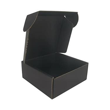 Imagem de ROTCH Pacote Com 200 Caixas De Remessa Pequenas, 5X5X2'', Pretas, Papelão Ondulado (M552-200-B)