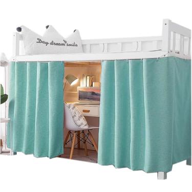 Imagem de Qubanda Dormitório Casa Sólido Engrossar Beliche Blackout Cama Cortinas Tecido Dossel Homens Mulheres Solteiro Dorminhoco