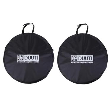 Imagem de Azarxis Bolsa Para Conjunto De Rodas Bicicleta, Capa Macia Duplas, Estojo Viagem Mtb, Mountain Bike, Estrada, Mochila Transporte Pneus 700C 650B 26", 27,5" E 29" (Preto - Pacote Com 2 Rodas)