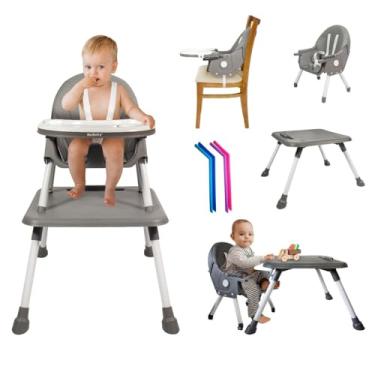 Imagem de Cadeira De Alimentação Portátil Bebê Multifuncional Com Mesa