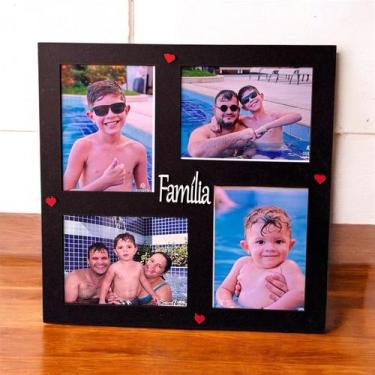 Imagem de Porta Retrato 4 Fotos 15x21 parede - personalizadoslaser