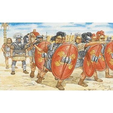 Imagem de YHmall Conjunto 6021 Infantaria Romana - Figuras De 34 Pés, 1 Figura Montada E Cavalo Neste Soldados Brinquedo Plástico Em Escala 1/72.