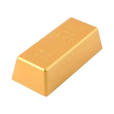 Imagem de Tijolo Dourado Falso Barril De Ouro Simulado Brilhante Barra De Ouro P