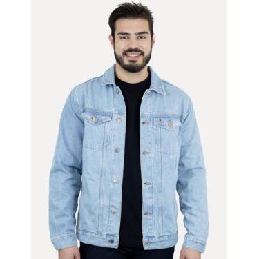 Imagem de Jaqueta Tommy Hilfiger Masculina Jeans Regular Trucker Azul Claro, S/P