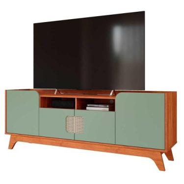 Imagem de Rack Bancada 100% MDF para TV 60" Paris Permobili Cinamomo/Salvia