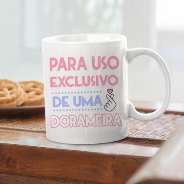 Imagem de Caneca Cerâmica Dorameira - Quatro Estações, Branco, 9,7 cm Altura x 1