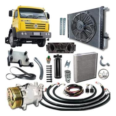 Imagem de Kit Ar Condicionado Caminhão Vw Worker Com Painel De Comando