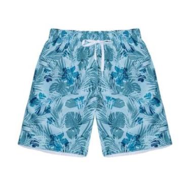 Imagem de Bermuda Plus Size Masculina Estampada TNO Azul-Masculino