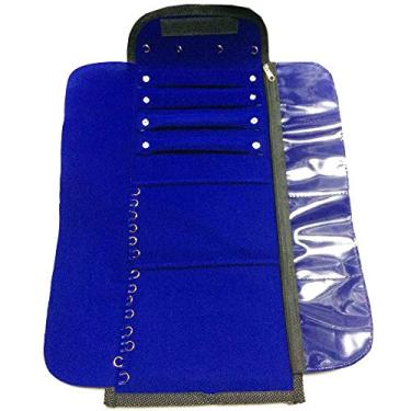 Imagem de Mostruário estojo para jóias grande para organização em veludo preto (Azul Royal)