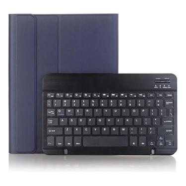 Imagem de Capa Para Tablet Com Teclado Bluetooth Para Samsung Tab S7/S8 11 Polegadas T870/875/X700/X706 (Azul Escuro, Teclado comum)
