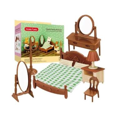 Imagem de Casa de Bonecas em Miniatura - Família de Renas na Floresta - Acessóri