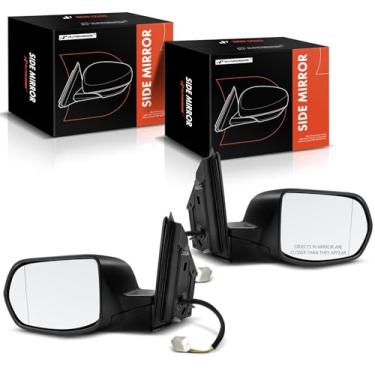 Imagem de A-Premium Par (2) Espelho retrovisor elétrico do lado do motorista e do passageiro - Compatível com Honda CR-V 2012 2013 2014 2015 2016 - Espelho retrovisor externo externo preto dobrável manual não