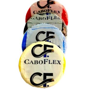 Imagem de 100m Fio 6mm Cabo Flexivel 6mm Com 100mts Flexivel 750v, Preto