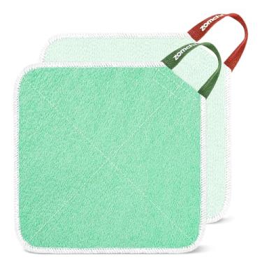 Imagem de ZOMCHI Panos de lavagem para rosto e corpo, toalha esfoliante dupla face, pano de banho para homens e mulheres, 2 unidades (áspero e suave)