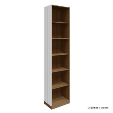 Imagem de Guarda Roupa Modulado Cantoneira Lateral Ripado 234cm Altura Rimo Seti