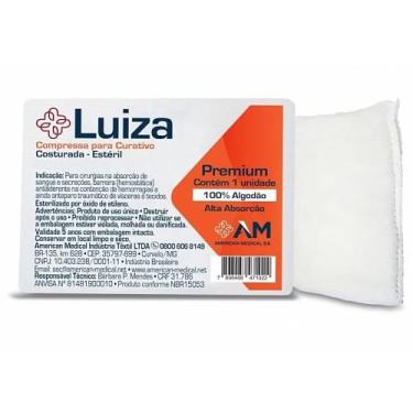 Imagem de Compressa para Curativo Cirúrgico Estéril Luiza 10x50 cm - unidade