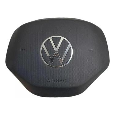 Imagem de Tampa Capa Buzina Airbag Do Volante Vw Nivus 2021 - Nova - Volkswagen