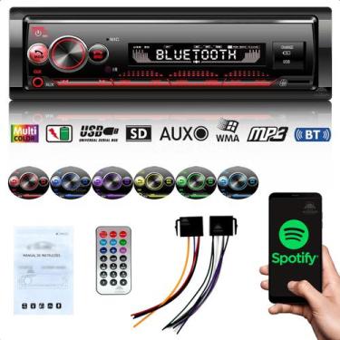 Imagem de Som Auto Rádio Automotivo Aparelho MP3 para Carro Entrada USB SD Aux B