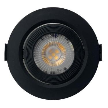 Imagem de Spot Led Embutir 6,0W 4000K Branco Neutro 480 Lumens Redondo Preto Biv