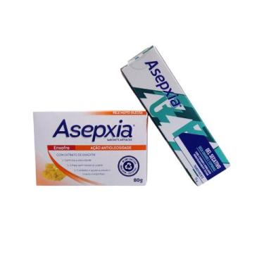 Imagem de Asepxia Kit Sabonete Enxofre 80g + Gel Secativo 15g