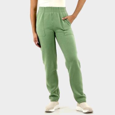 Imagem de Calça Rosa Bella Moletom Reta Feminina-Feminino