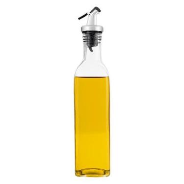 Imagem de Galheteiro de Vidro Porta Azeite 500ml Garrafa Mesa com Bico Dosador V