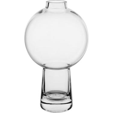 Imagem de VASO DECORATIVO ENFEITE CASA VINTAGE HOME&CO VIDRO 25X15X15CM TRANSPARENTE