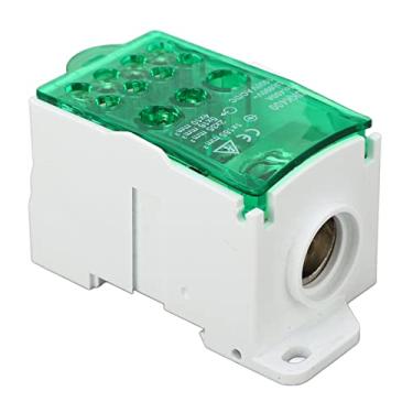 Imagem de Caixa de Junção do Bloco de Terminais, Linha Principal de Distribuição de Energia Universal de Alta Tensão, Conector de Latão 400A 690V (GREEN)
