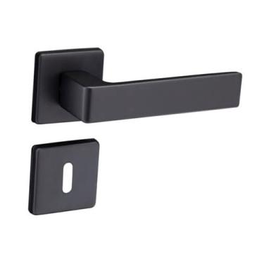 Imagem de Fechadura pado concept 419 porta interna sala quarto preta 40mm quadra