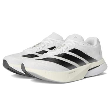 Imagem de Adidas Tênis masculino Ftwwht/Cblack/Dshgry Adizero Boston 13 M FTWR whitecore preto/cinza traço 34 EUA, Branco/preto/cinza, 10.5 Wide