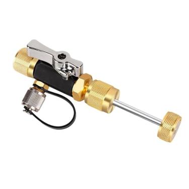 Imagem de Amagogo Ferramenta de remoção de núcleo de válvula SAE 1/4 e 5/16 porta ferramenta de desmontagem resistente ferramentas de reparo de ar condicionado para uso