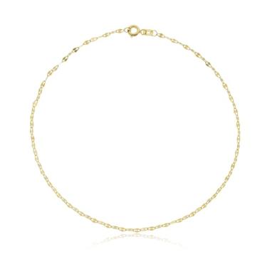 Imagem de Tornozeleira Feminina Coffee 24cm Ouro 18k 750 Amarelo