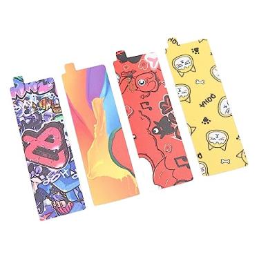 Imagem de aqxreight Adesivos Decorativos de 4pcs para Cartões Decorativos Coloridos para Smartphones Portáteis para Smartphones para Adesivos DIY para Ser a Concha Completa do Tubo e a Transa é